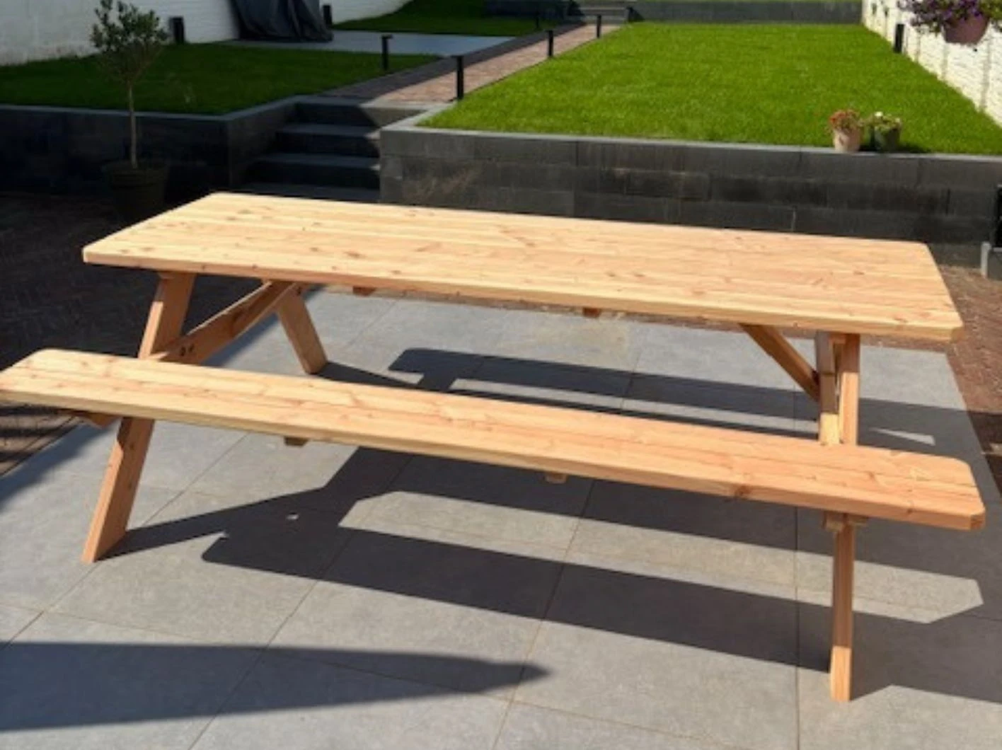 Douglas Picknicktafel Geschaafd - Lengte 240 cm - Afbeelding 5
